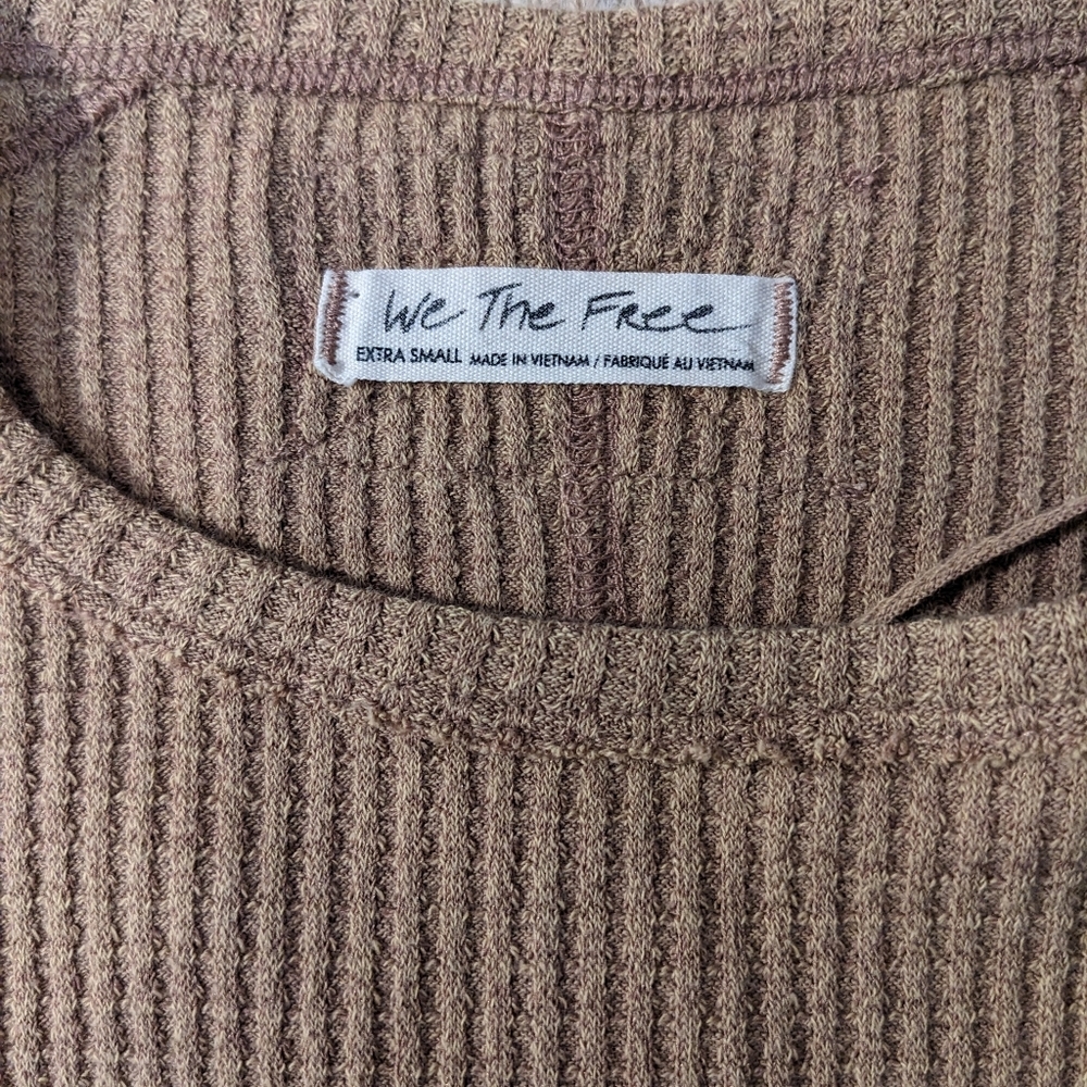 Sold WE the Free Oh My babydoll thermal, Size xs, tan - Picture 5 of 7
